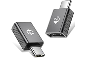 BCLINK 10Gbps USB C to USB Adapter (2 Pack), USB 3.2 Gen 2 Fit Side by Side, USB C Male to USB A Female Converter for iPhone 