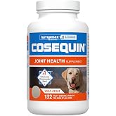 Nutramax Cosequin Joint Supplement for Dogs, Chewable Tablets, 132ct | Glucosamine + Chondroitin for Dogs with MSM, Supports Healthy Joints, All Breeds &amp; Sizes, All Ages