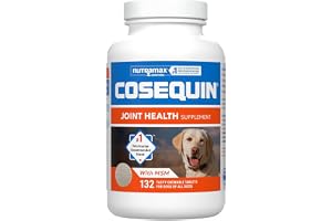 Nutramax Cosequin Joint Supplement for Dogs, Chewable Tablets, 132ct | Glucosamine + Chondroitin for Dogs with MSM, Supports Healthy Joints, All Breeds & Sizes, All Ages