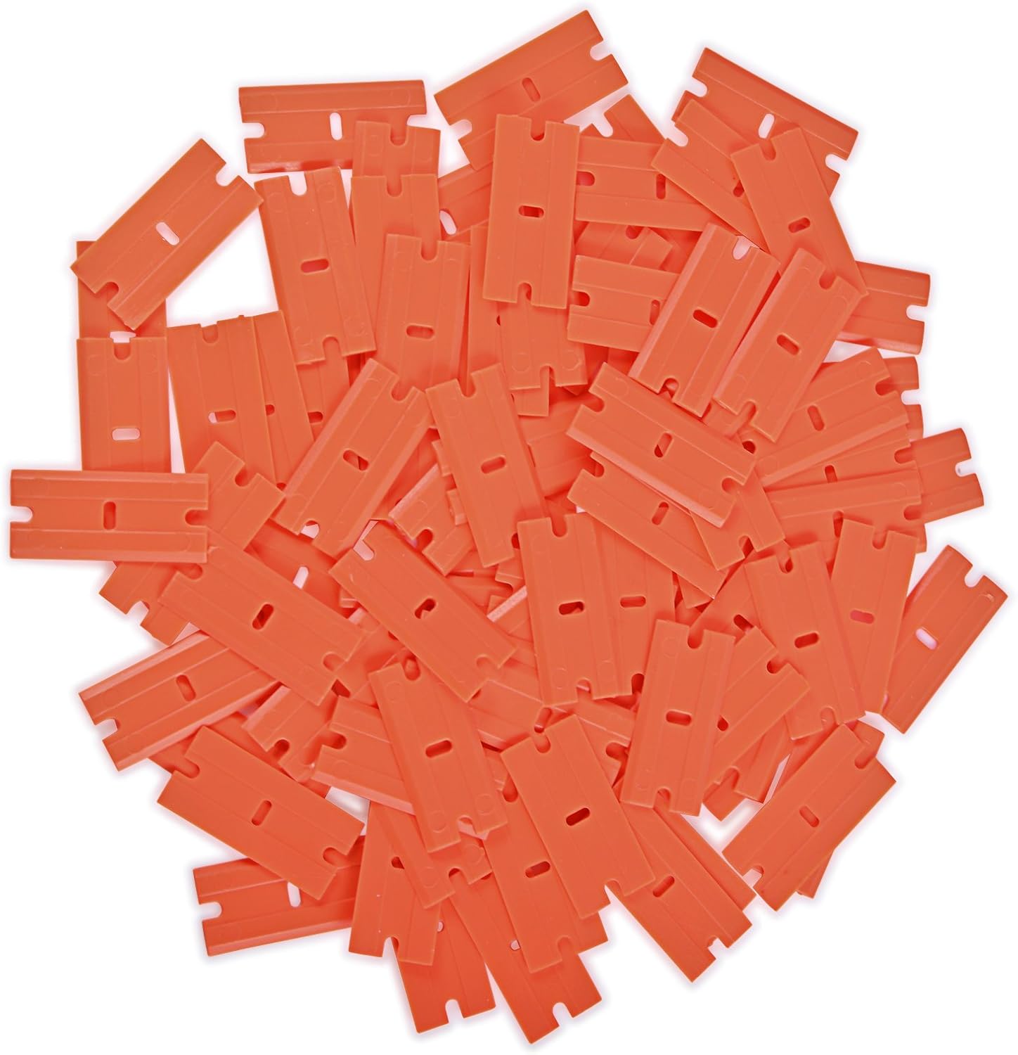 Ehdis 100 Pcs Plastic Blades for Scraper Blades Edges Plastic Scraper Blades for Removing Window Paint, Glass, Glue, Stickers - Image 3