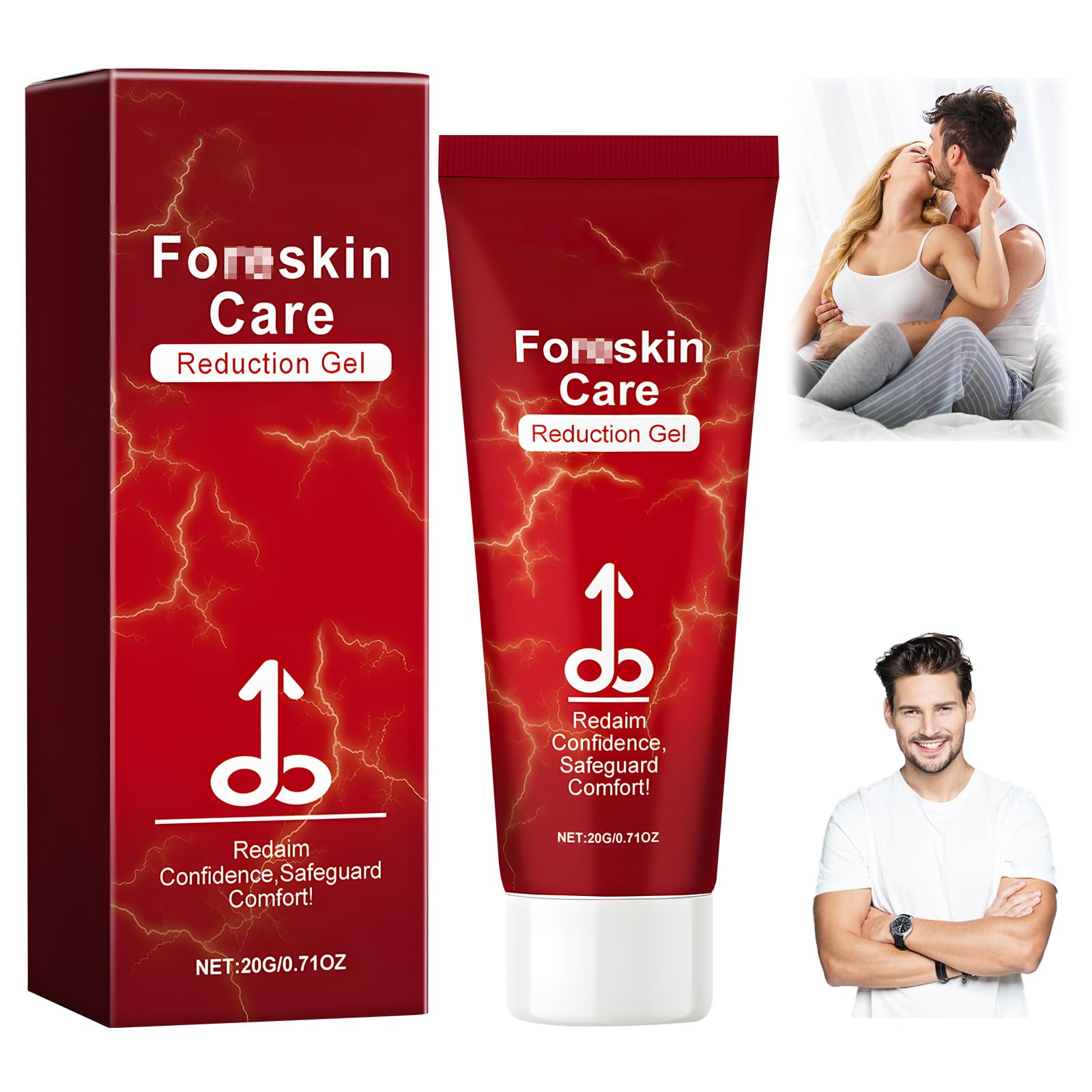Phimosis Cream for Adults - Natural Redundant Foreskin Correction Cream with Fast & Gentle Action, Tight Foreskin Treatments for Men, Moisturizing Formula to Improve Skin Elasticity & Comfort