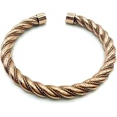 Healing Lama Handmade Traditional Design Twisted Copper Bracelet. 100% Pure Raw Copper Bracelet. (Twisted)