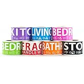 350 Home Moving Labels for 2 Bedroom House — 7 Color-Coded Room Labels (50 Each) + Fragile Stickers for Moving Boxes, Supplies, Wardrobe Boxes, Apartment Moves