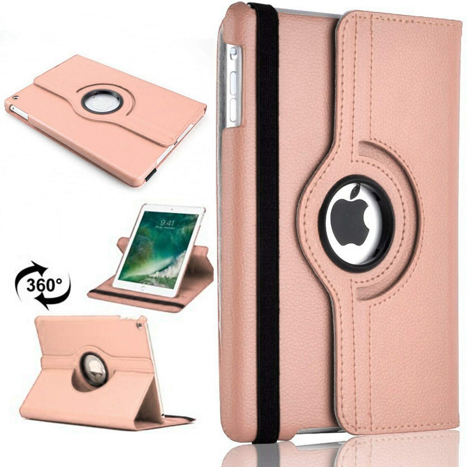 360° Rotate Stand Case For Apple iPad 10.2 7th and 8th Generation iPad Pro 10.5 iPad Air 3 (Rose Gold)