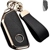 Axtrulix Key Fob Cover for BMW, Leather&amp;TPU Key Cover Case Shell for BMW 7 Series IX I5 M60 X5 X7 X6 IX I7