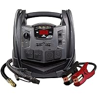 Schumacher SJ1332 Rechargeable AGM Jump Starter for Gas Diesel Vehicles - 1200 Amps with Air Compressor and AC, 12V DC, USB P