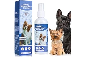 CAHIMA Pee Here Spray for Dogs Cats, No Chew Potty Training Spray for Dogs, Address Canine Inappropriate Elimination Habits Dog Deterrent Spray, Protect Furniture and Belongings (Pee Here Spray)