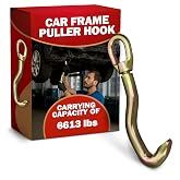 Car Frame Puller Hook, 13"x3.39", 3000Kg Carrying Capacity, Steel | Auto Body Pulling Hook; Heavy-Duty; Rust-Free, Durable Shape; for Large Vehicle Only; for Garage &amp; Repair Shop Use