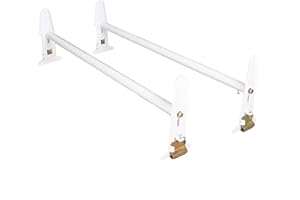 7BLACKSMITH Adjustable Van Roof Ladder Rack Carrier 2 Cross Bars for Chevy Dodge Ford GMC Express 47''-77'' 500lbs