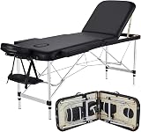 Yaheetech Foldable Massage Bed Portable Lash Table Aluminum 60 cm Width view 1