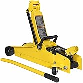 YELLOW JACKET 2.5 Ton Trolley Jack Hydraulic Low Profile Floor Jack for Cars Lift with Single Piston Lift Pump, 5500 lb Capac