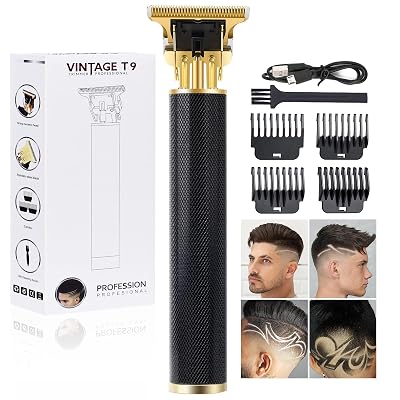 YOGINGO Professional Hair Trimmer for Men, Beard Trimmer Hair Clippers for Men, Cordless Rechargeable Hair Trimmer Metal Body Cutting Grooming Kit,Beard Shaver Barbershop