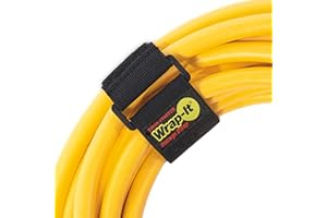 Super-Stretch Wrap-It Storage Straps (Assorted 12 Pack) - Elastic Cinch Straps - Extension Cord Organizer, Hose, Rope and Cable Strap, Cord Wrap, Cord Keeper, Garage and RV Organization