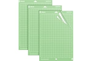 Likcut Cutting Mat for S41 Vinyl Cutter - 8.5" x 12" StandardGrip Cutting Mats Compatible with Cricut Joy Xtra, 3 Pack Vinyl 