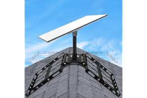 GADFISH Gen 3 Starlink Roof Mount, Starlink Roof Ridge Mount with Gen 3 Pipe Adapter, Adjustable Angle Starlink Mounting Kit, No Drilling Required