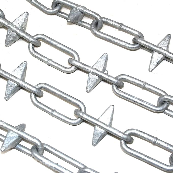 1 Metre of Galvanised Heavy Duty Spiked Steel Chain Amazon.co.uk DIY