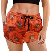 visesunny Women's Running Shorts with Pockets High Waisted Athletic Workout Gym Shorts for Women Youth Teens