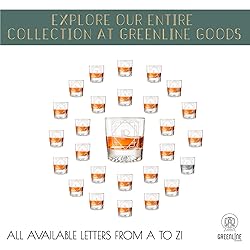 Greenline Goods - Monogram Art Deco Etched Letter P