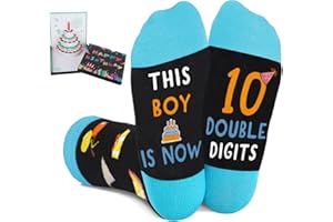 10 Year Old Boy Gift Ideas, Socks for 10 Year Old Boy, 3D Pop Up Birthday Card, 10th Birthday Gifts for Boys