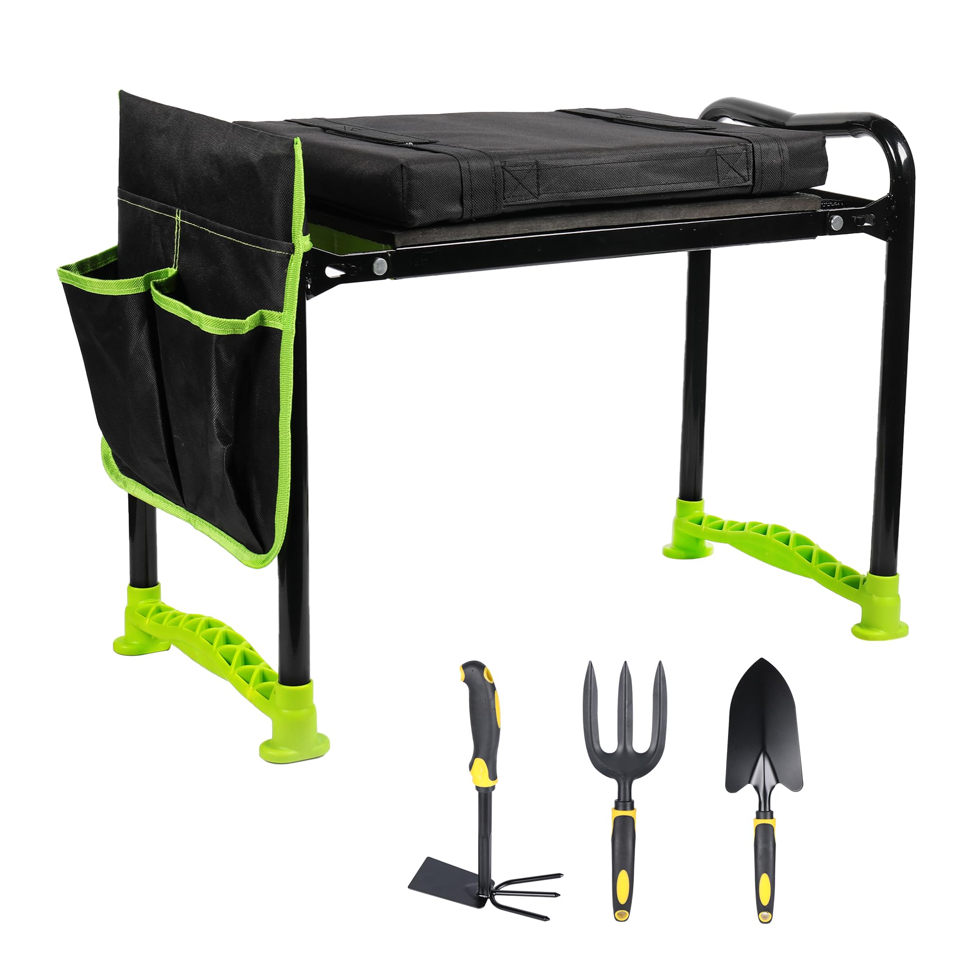 Photo 1 of Fluxion Co Garden Kneeler and Seat Foldable Garden Stool - Extra Gardening Tools, Upgraded Detachable Softer Kneeling Cushion and Wider Frame - Garden Gift for Women Men Seniors