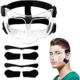 Nose Guard for Broken Nose, Adjustable Face Shield Mask with Pads Sports Face Mask Protector for Adults and Teens Basketball Soccer Sports Protection Accessories