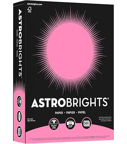 Amazon.com : Neenah Astrobrights Color Paper, 8.5” x 11”, 24 lb/89