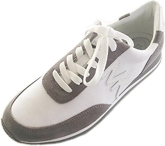 Michael Kors Stanton Trainer Suede Tennis Shoe, Optic