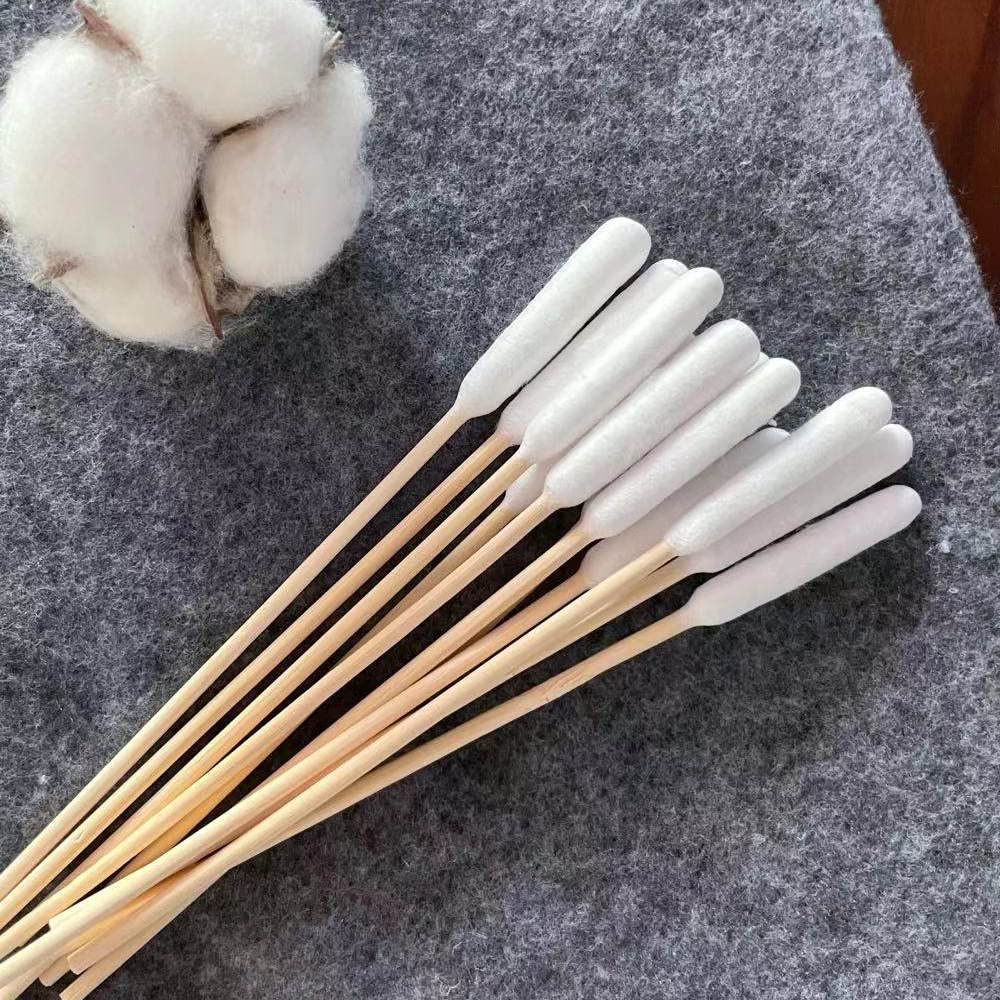 Just Bamboo, Cotton Ear Buds Swabs for Dogs & Cats, Ear Wax Infection Removal, Itchy Ear, Eye Cleaning and general Pet Cleaning 15cm long (pack of 50)