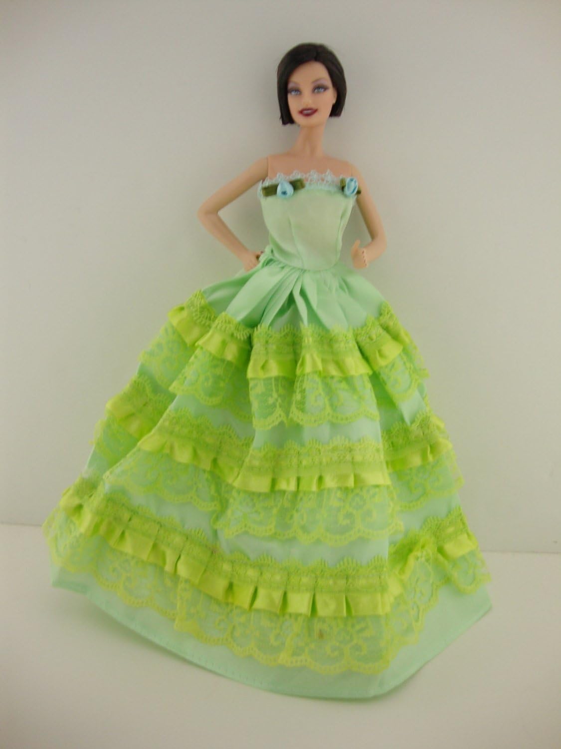 lime green evening gown