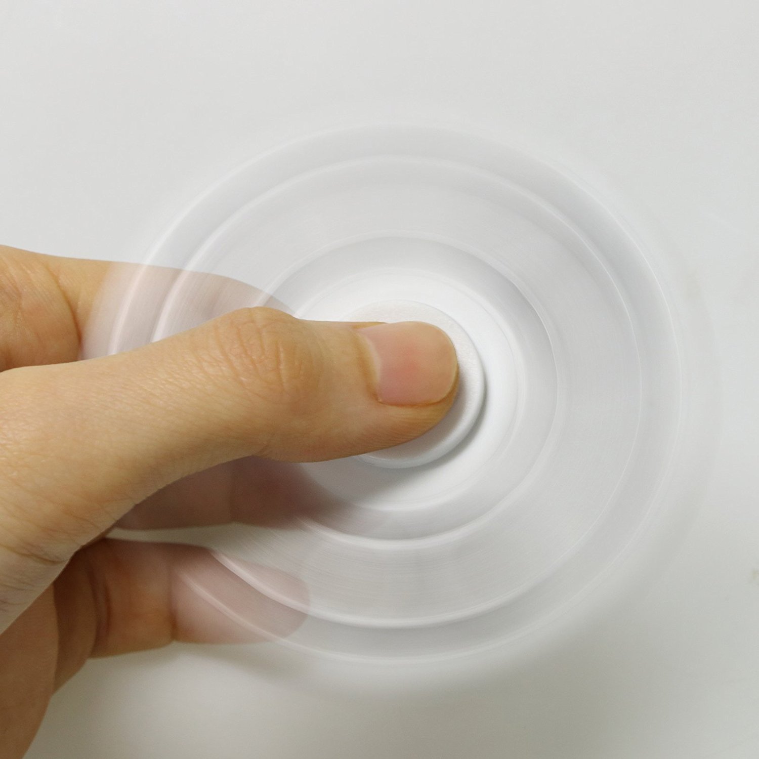 XY Fidget Hand Spinner Toy Perfect For Anxiety, ADHD, ADD and Autism Adult Children, with Ceramic Bearing. (White)