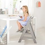 hauck Alpha+ Grey Wooden High Chair 6 Months to Adult FSC Beech 90 kg view 2