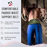 AQF Dipping Belt Weight Lifting Chain Green Camo Neoprene 36in Chain view 6