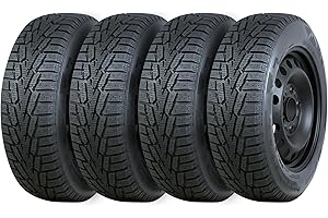 195/65R15 95T Tectonic HD677 Studdable Winter Tires & Steel Wheels Package 15X6.0 5X112 Offset +47.0 Hub 57.1mm | Snow Tire &