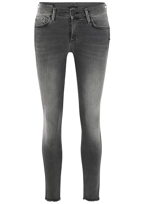 True Religion Damen Halle Superstretch Black Stripe Skinny Jeans