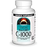 SOURCE NATURALS C Corn Free Non-GMO 1000 Mg Tablet, 120 Count