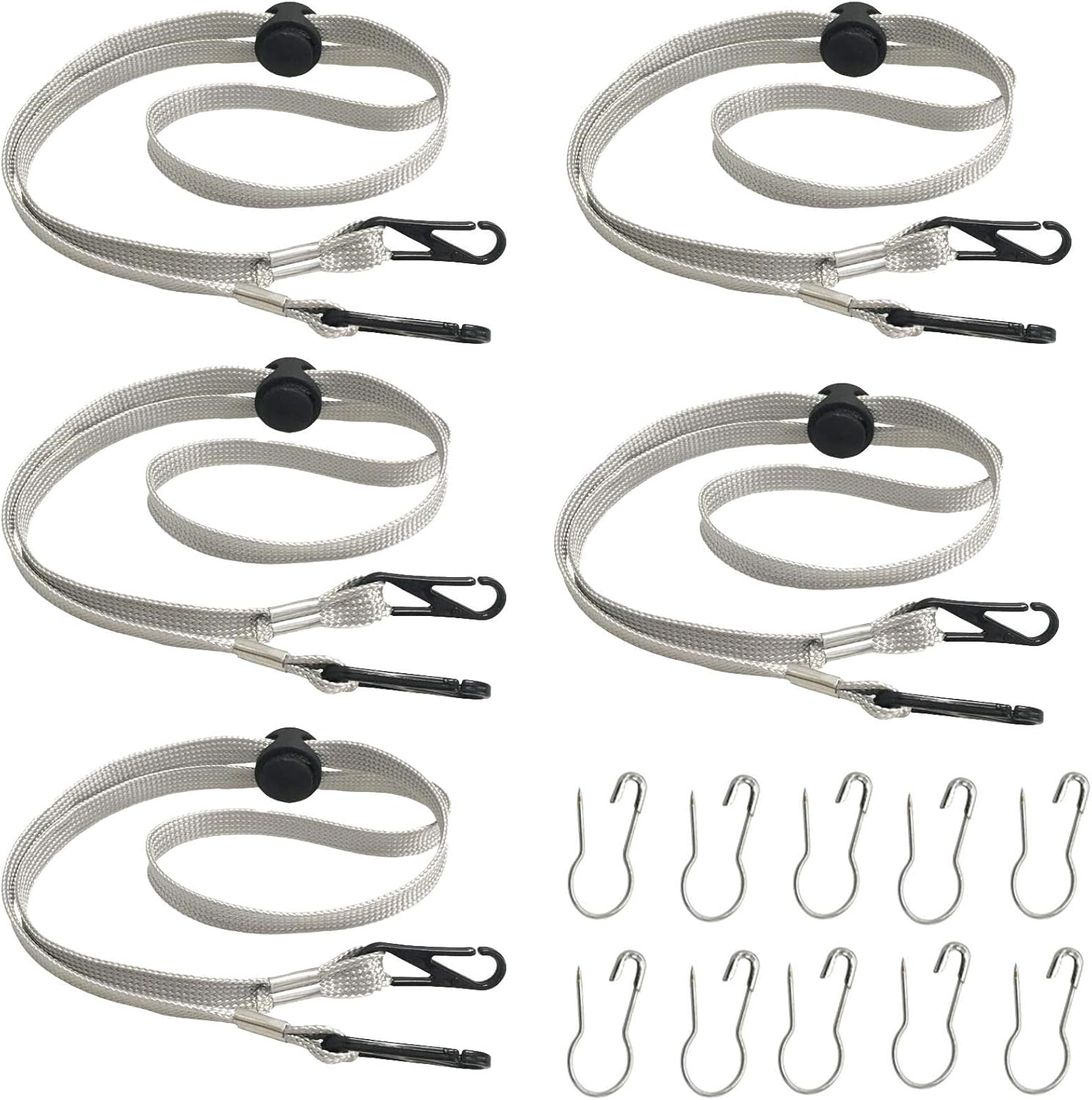 Amazon 帽子ひも 帽子専用あごひも ハットストラップ 帽子が飛ばないス 取付可能なクご紐タイプ シンプルな帽子ストラップ お出かけ フック付き 男女兼用帽子ストラップ ２種類選べ 5個セット Amiliyayayaya 生活雑貨 通販