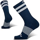 OS1st Wicked Comfort Crew Socks with light compression for maximum cushion, blister protection and breathable fabric