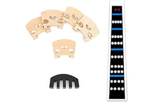 INKNOTE 8-Piece Violin Set - 4/4 Full Size Violin, Maple Bridges, Rubber Mute, Dust-Free Cloth