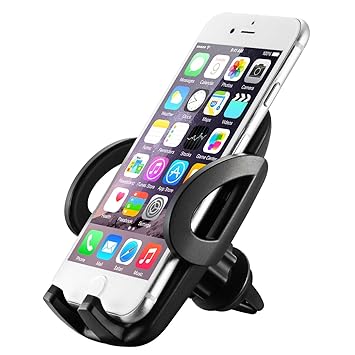 Car Phone Mount, Mpow Car Phone Holder Universal Adjustable Angle Cars Cradle, Fixing to the Grid Air Vent Car Mount for iPhone 7 7Plus 6s 5s Samsung S8 S7 Huawei Xiaomi HTC Sony and other Devices