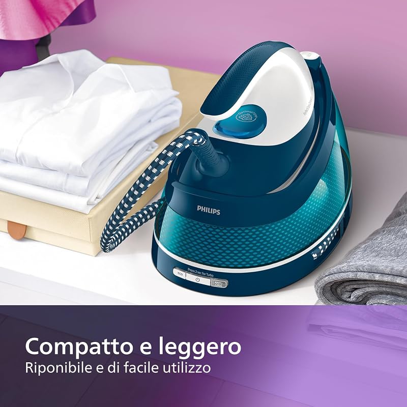 Philips PerfectCare Compact Ferro da Stiro con Caldaia, 6.5 Bar, 400g/min