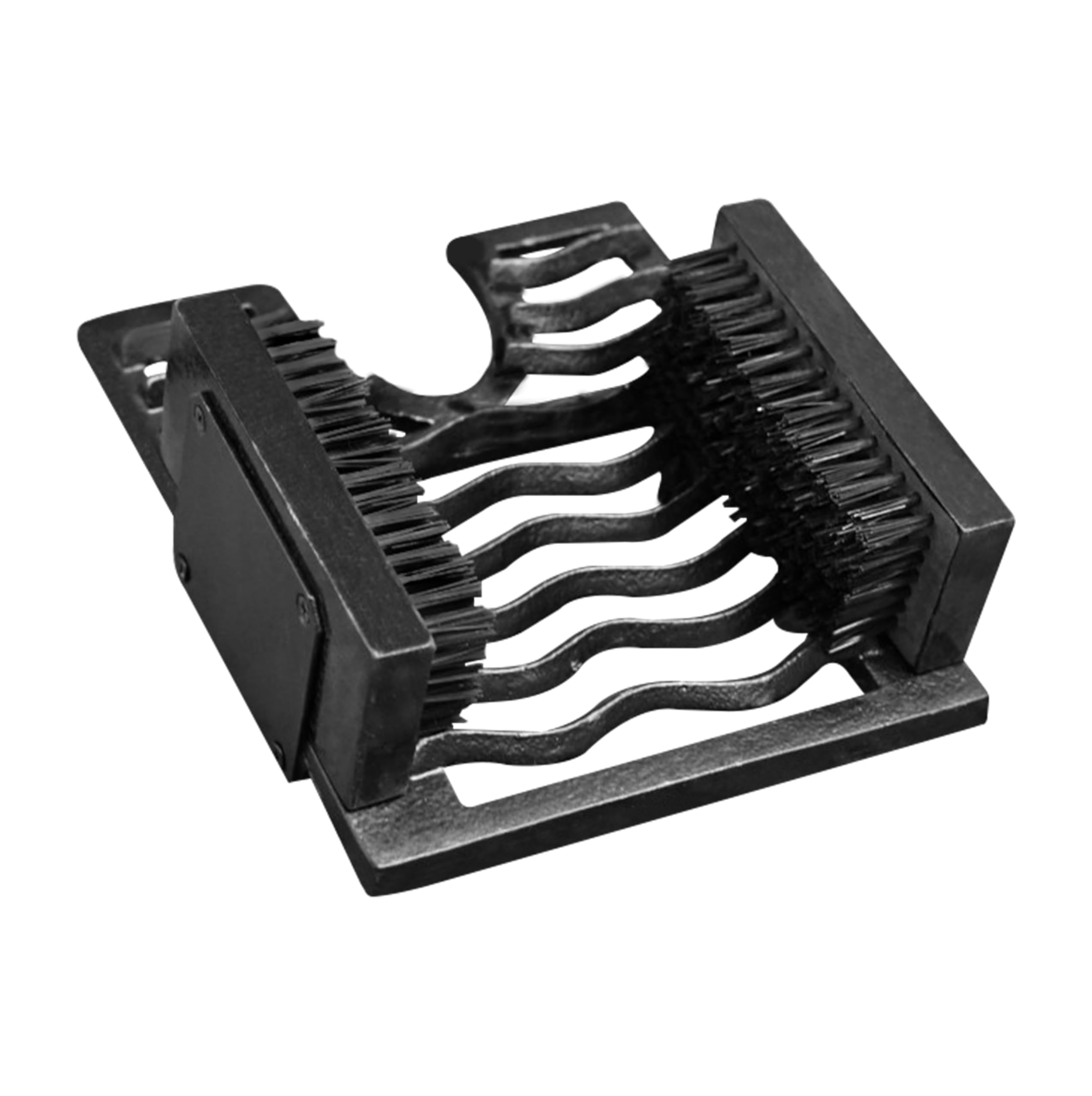 ARSUK Boot Scraper - Cast Iron 3 in 1 Boot Brush, Jack & Remover - Heavy Duty Wellington Mud Cleaner - Welly Puller for Indoor and Outdoor Use - Black