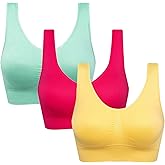 Women's Comfort Workout Sports Bra Low-Impact Activity Sleep Bras