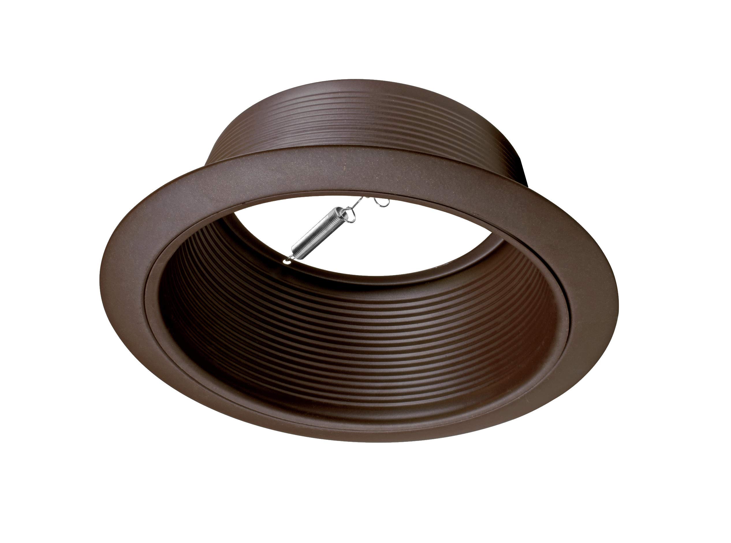 Photo 1 of NICOR Lighting 6 inch Oil-Rubbed Bronze Recessed Baffle Trim, Fits 6 inch Housings (17510OB-OB)