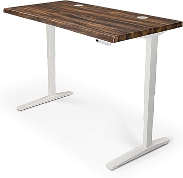 Uplift Desk V2 Standing Desk With Pheasantwood Solid Wood Desktop Height Adjustable Frame White Advanced Memory Keypad Wire Grommets White Bamboo Motion X Board 48 X 30 Amazon Ca Office Products