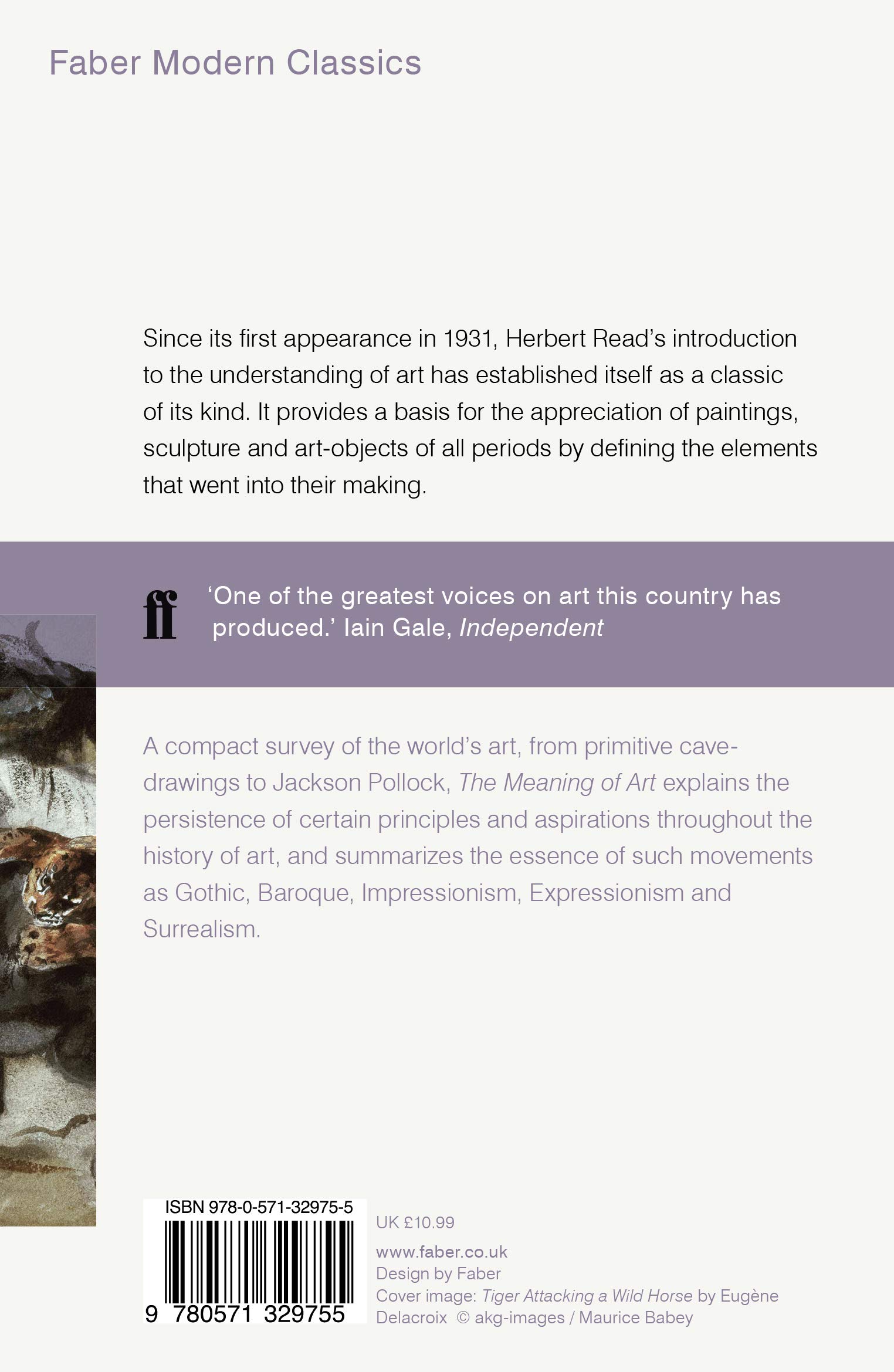 The Meaning Of Art Read Herbert 9780571329755 Amazon Com Books