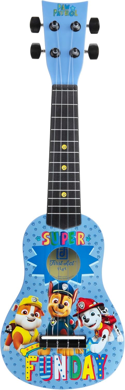 With Nylon Strings Musical Instruments For Toddlers Marshall And Rubble Feat First Act Paw Patrol Ukulele Tuning Gears Chase Ukulele For Beginners Toys Games Musical Instruments Rbafamilylaw Com
