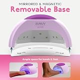 SUNUV UV Nail Lamp LED Gel Dryer Auto Sensor 4 Timers Purple view 5