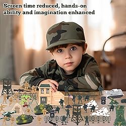 3 otters 210PCS Army Men Military Set, Army Men