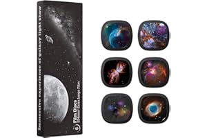 Ainael Galaxy Projector Disc – Ultra HD Projector Slide, Compatible with Ainael Galaxy Projectors and Model SKE-TKQ01 & BL-DQY02 Projectors – 6 Disc Set (Nebula A)