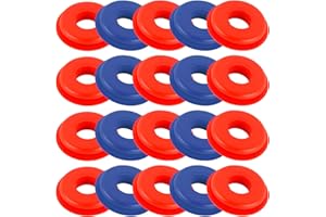 Rebvugr 20PCS Glad Hand Seal, Round Gaskets Replacement, Rubber Gasket Elastic Grommet, Thickened Anti-Stretch Seal Handshake
